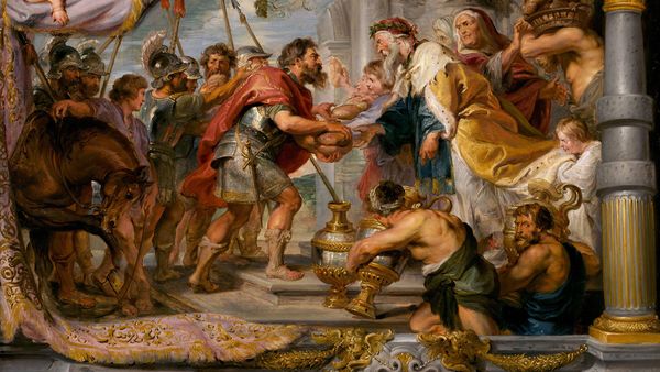 "The Meeting of Abraham and Melchizedek," Rubens
