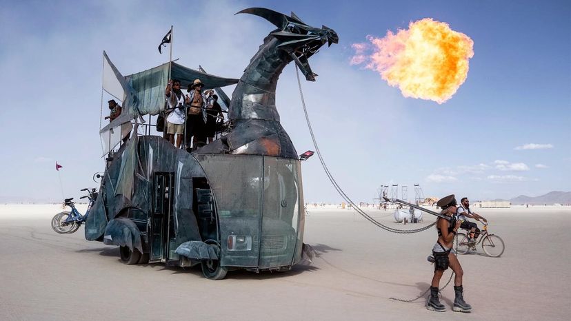 Burning Man dragon