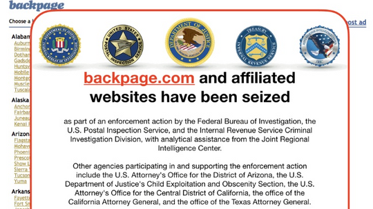 Backpage.com上的背景故事，成人分类网站被关闭“border=