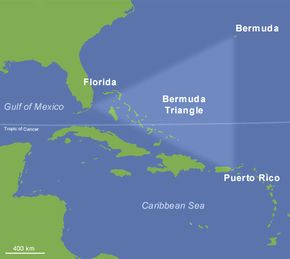 map of the bermuda triangle