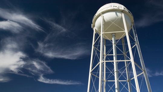 Why don't water towers freeze solid in the winter?