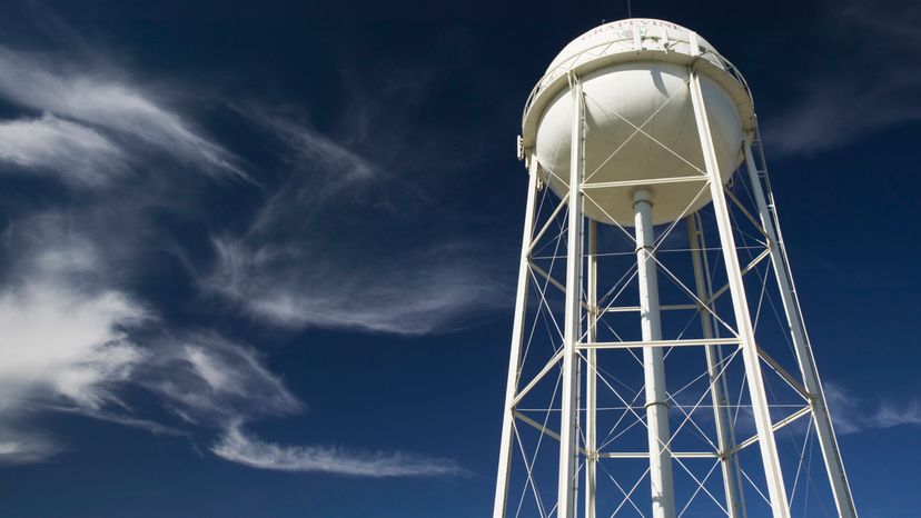 A water tower. 