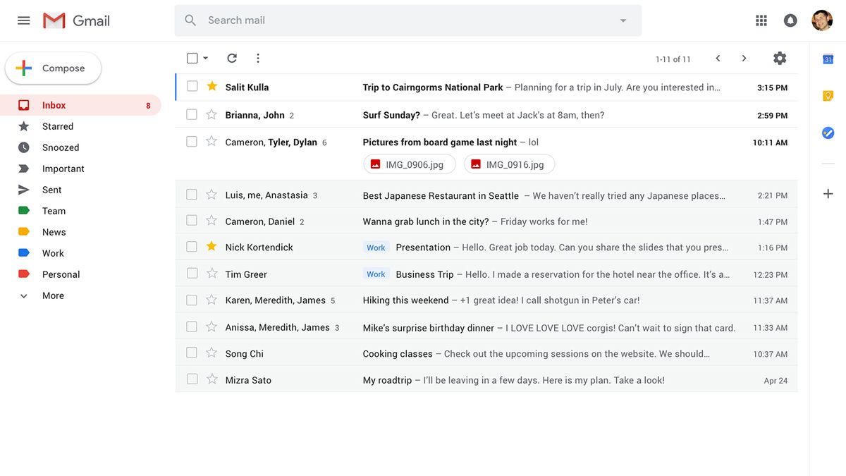 How do I find my backup emails in Gmail?