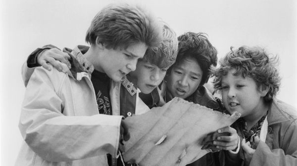 Boys learning in black and white.