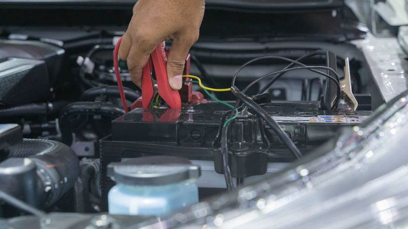 Cables to charge store car battery