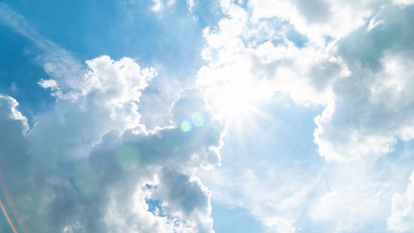 Clouds in blue sky