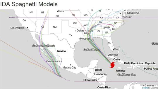 How Do Spaghetti Models Predict a Hurricane's Path?