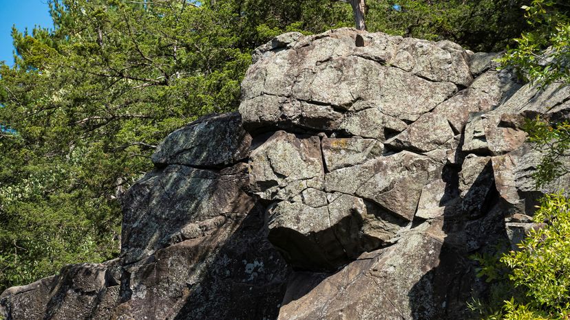 rock formation along the Dalles of the St. Croix River