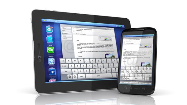 keyboard on tablet or phone