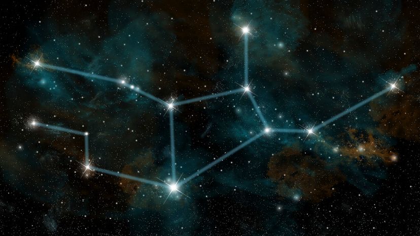 A depiction of the Virgo constellation. 