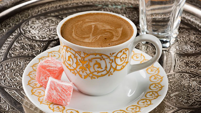 Turkish delight with Turkish coffee