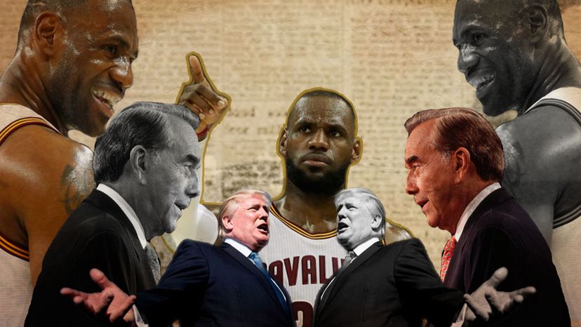 Bob Dole, LeBron James, Donald Trump