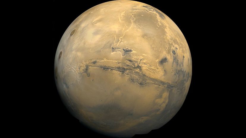 Valles Marineris Mars“width=