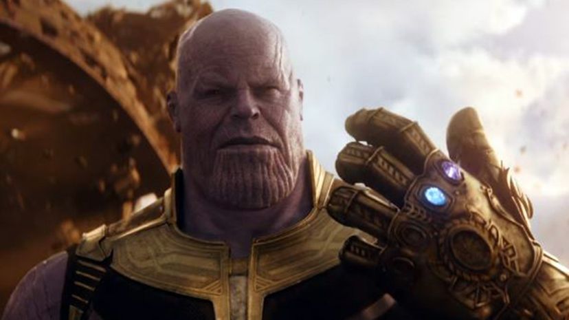 《复仇者联盟：无限石》中的Thanos“width=