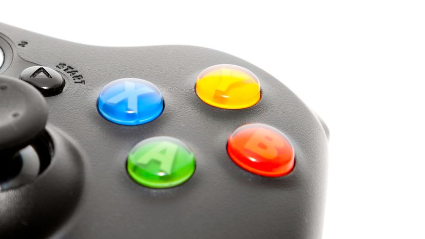 Buttons on an Xbox controller. 