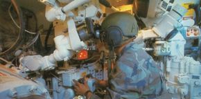 This is the gunner position in the M-60A3 Main Battle Tank. The 105mm main gun breech is in the left foreground.