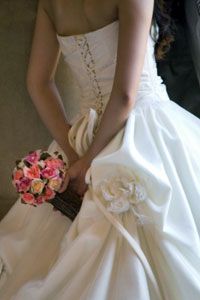 Strapless styles are held up by a tight fit around the waist.