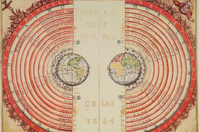 Portuguese cosmographer and cartographer Bartolomeu Velho created this view of the universe with the earth as its center in 1568. Now we know our solar system is just an insignificant part of the Milky Way.