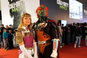 “Legend of Zelda” cosplayers at the Paris Games Week show in 2011.