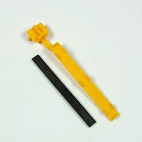 Bar magnet and plastic slider