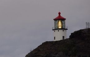 Hawaii has few sites as popular as Makapuu Point, with its commanding prospect over the world. See more lighthouse pictures.