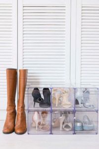 shoes closet white