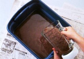 Blend the soaked paper and water until pulpy. Pour the pulp in a dishpan filled halfway with warm water.