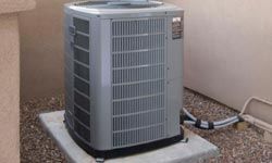 air conditioning unit outside a home