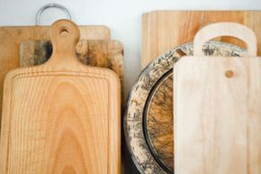 collection of cutting boards