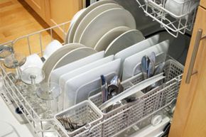 loaded dishwasher