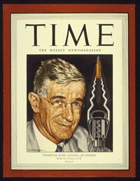 Vannevar Bush on the cover of the April 3, 1944, issue of Time Magazine.