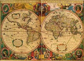 A world map by Henricus Hondius, originally published in 1633