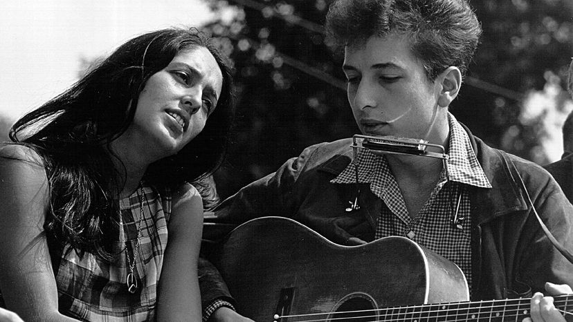 Joan Baez and Bob Dylan