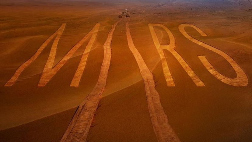 Mars spelled out