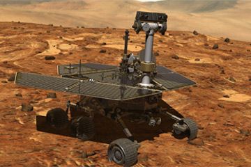 Mars Exploration Rover on Mars`