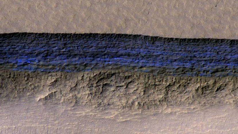 Martian water ice