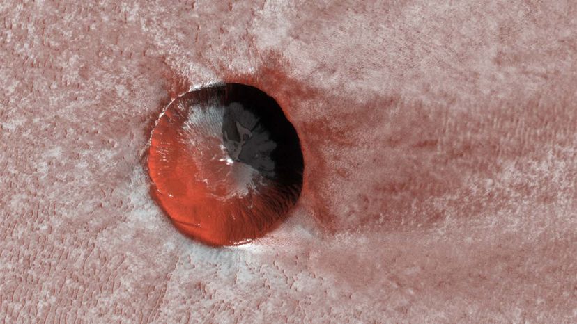 ice-crater Mars