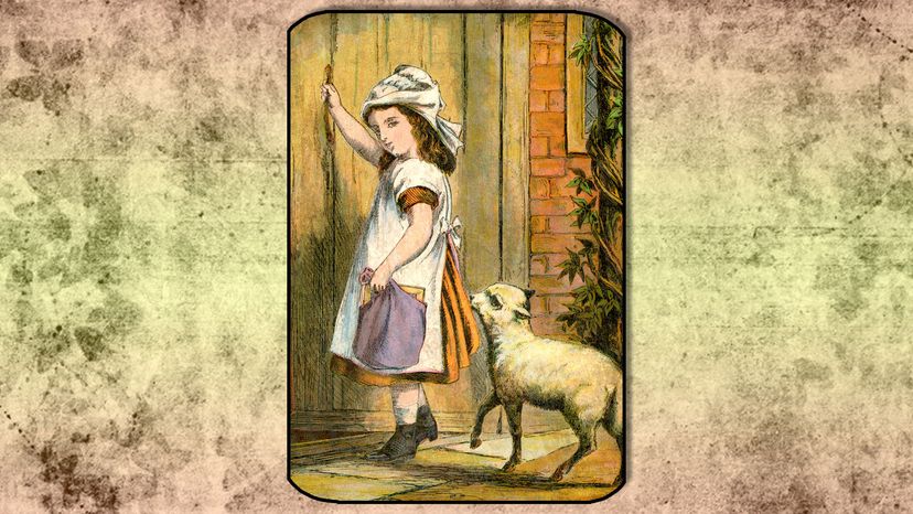 19th century illustration of the "Mary Had a Little Lamb" 