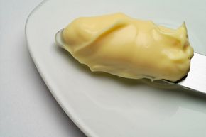 Mayonnaise is made by combining lemon juice or vinegar with egg yolks.