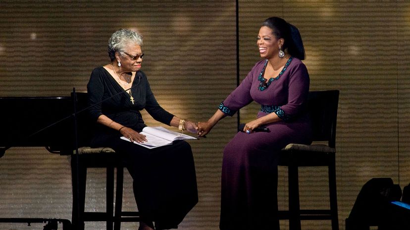 Maya Angelou and Oprah Winfrey