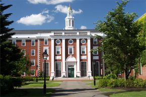 A business school like Harvard's, pictured here, can easily set a student back more than $50,000 per year in tuition, fees and living expenses.