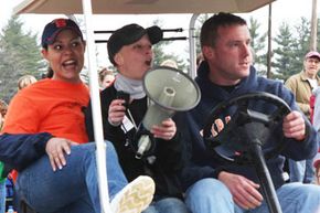 Meaghan Latone, center with megaphone, attended the inaugural Meaghan's 5K race in 2008. She died four months later, losing her battle with nonsmokers' lung cancer.