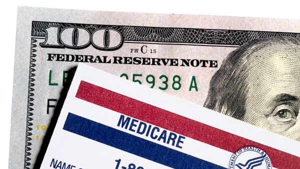 bank note and medicare card