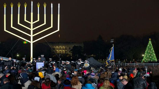 Biden Brings a Menorah Lighting Back to the White House