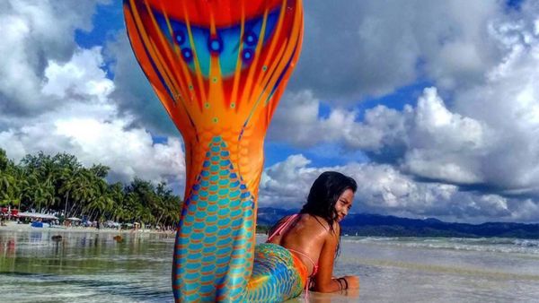 mermaid on beach