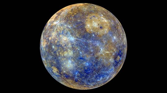 Mercury: Fast, Pockmarked and Shrinking