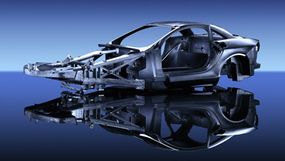Just like a Formula One racing car, the bodywork of the new Mercedes-Benz SLR McLaren is made of carbon fiber.
