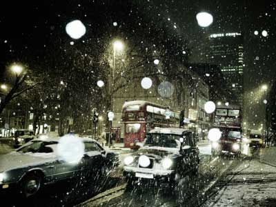 snowy street