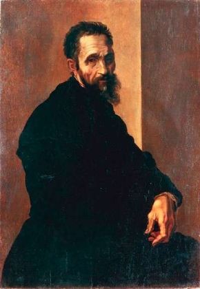 Portrait of Michelangelo (after 1535) by  This portrait hints at Michelangelo's brooding temperament. See more pictures of works by Michelangelo.