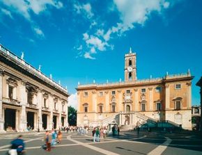 Michelangelo was commissioned to revive the Capitoline Hill in Rome. He created the Piazza del Campidoglio with a complete redesign of the plaza and the buildings surrounding it.